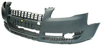 | 2005-2008 AUDI A4 Front bumper cover Sedan/Wagon; w/o Sport Pkg; w/o Headlamp Washer; prime | AU1000142|8E0807105NGRU