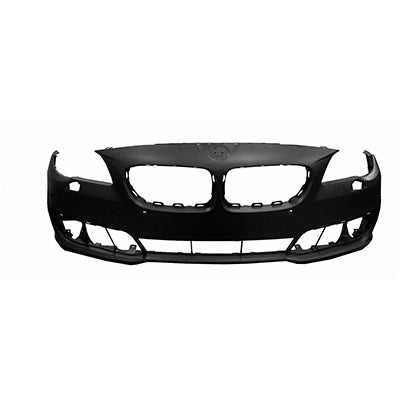 | 2014-2016 BMW ACTIVEHYBRID 5 Front bumper cover F10H; w/o M Pkg; w/Park Distance Control; w/Side View Camera; prime | BM1000310|51117332681