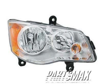 | 2008-2016 CHRYSLER TOWN & COUNTRY RT Headlamp assy composite Halogen; Code LME | CH2503192|5113336AI