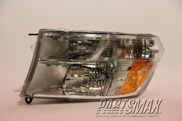 | 2013-2018 RAM 2500 RT Headlamp assy composite Halogen; w/o Daytime Running Lamps; Chrome | CH2503242|68096438AJ