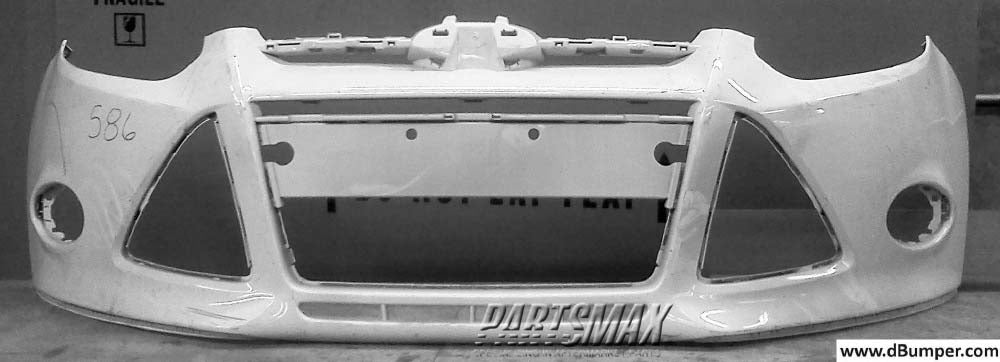 | 2012-2014 FORD FOCUS Front bumper cover H/B; SE|SEL; prime | FO1000664|BM5Z17D957CAPTM