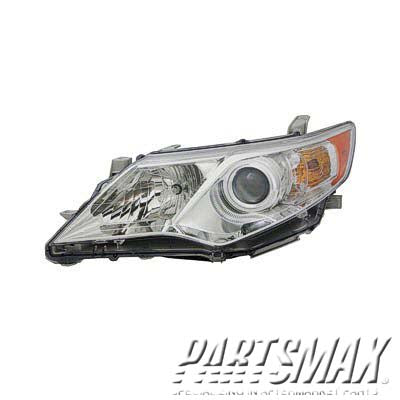 | 2012-2014 TOYOTA CAMRY LT Headlamp assy composite L|LE|XLE; Halogen | TO2502211|8115006470